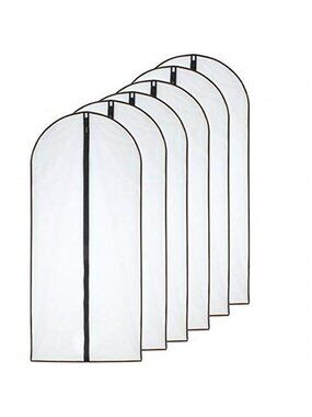 Garment Bags Clear Hanging Clothes Cover Storage Dress Suit Protector 24'' X 60